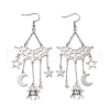 Non-Tarnish 304 Stainless Steel Dangle Earrings EJEW-TA00442-1