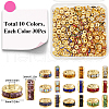 SOFPLATE 300pcs 10 Colors Brass Rhinestone Spacer Beads RB-SP001-07B-2
