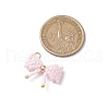 3Pcs 3 Colors Glass Seed Beaded Bowknot Pendants PALLOY-MZ00564-3