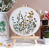 DIY Flower Pattern Embroidery Kits for Starter PW-WG6B3E0-02-1