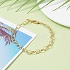 Brass Cable Chain Bracelet BJEW-JB07079-2