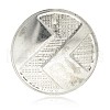 Flat Round Iron Pendants IFIN-J033-17AS-2
