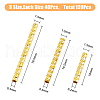 HOBBIESAY 120Pcs 3 Style Brass Tube Beads KK-HY0001-91-2