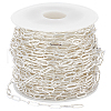 SUNNYCLUE 1 Roll Brass Paperclip Chains CHC-SC0001-06S-1
