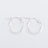 304 Stainless Steel Hoop Earrings EJEW-H327-01B-1