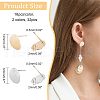 SUPERFINDINGS 32Pcs 2 Colors Brass Stud Earring Findings KK-FH0002-19-5
