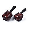 Natural Red Agate Pendants G-N0326-93E-2