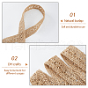 10M Burlap Braided Ribbons OCOR-WH0093-32-3