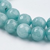 Natural White Jade Bead Strands X-G-R166-8mm-20-3