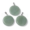 Natural Green Aventurine Pendants G-A259-04P-01-1