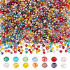 GOMAKERER 14 Strands 14 Colors Electroplate Glass Beads Strands EGLA-GO0001-06-1