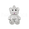 Brass Micro Pave Cubic Zirconia Pendants KK-P230-02P-1