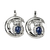 Dyed Natural Lapis Lazuli Pendants G-M434-03P-22-1