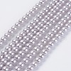 Eco-Friendly Dyed Glass Pearl Beads Strands HY-A008-6mm-RB004-1