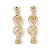 Brass Fold Over Clasps KK-G497-28G-1
