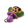 Halloween Opaque Resin Pendants RESI-B011-12-4