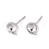 925 Sterling Silver Ear Stud Findings STER-K167-043D-S-1