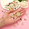 40Pcs 8 Colors Alloy Enamel Pendants ENAM-CJ0002-37-5