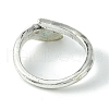 Snake Alloy Open Cuff Rings RJEW-K275-73AS-3