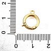 Brass Fold Over Clasps KK-D356-09G-3