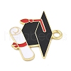 School Supplies Alloy Enamel Pandants FIND-M083-03F-G-2