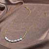 925 Sterling Silver with Natural Pearls Beads Necklaces NJEW-Z030-08G-2