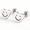 Tarnish Resistant 201 Stainless Steel Barbell Cartilage Earrings EJEW-R147-25-1