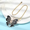 Butterfly Alloy Rhinestone Ceiling Fan Pull Chain Extenders FIND-JF00115-01-2