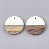 Resin & Wood Pendants RESI-S358-02B-M-2