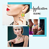 DELORIGIN 6Pcs 6 Colors Glass Pendants KK-DR0001-11-7