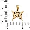 Butterfly 304 Stainless Steel Pendants STAS-M121-12G-3