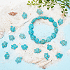 ARRICRAFT 4 Strands Synthetic Turquoise Beads Strands G-AR0005-15-4