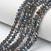 Electroplate Glass Beads Strands EGLA-A034-T6mm-J04-1