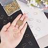 CREATCABIN 100Pcs Brass Hoop Earring Findings KK-CN0001-38-3