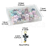 100Pcs Acrylic Pendants PALLOY-FS00028-4