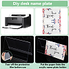 Name Plastic Table Top Display Stand ODIS-WH0070-86B-4