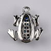 Brass Micro Pave Colorful Cubic Zirconia Chrams ZIRC-WH0001-02P-2