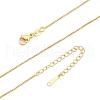 Brass Box Chain Necklaces for Women NJEW-G160-17G-2