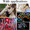 CHGCRAFT 160Pcs 8 Colors Luminous Silicone Beads SIL-CA0001-16-7