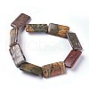 Natural Picasso Stone Beads Strands G-F590-06-2