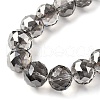 Transparent Electroplate Glass Beads Strands EGLA-N002-34H-F02-3