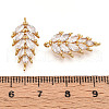 Brass Micro Pave Cubic Zirconia Pendants KK-N261-95B-G-3