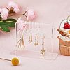 Transparent Acrylic Earring Display Stands EDIS-WH0021-11-5