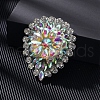 Alloy Crystal AB Rhinestone Brooches JEWB-M046-22-1