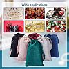HOBBIESAY 24Pcs 6 Colors Velvet Jewelry Drawstring Bags TP-HY0001-05B-6