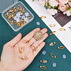 SOFPLATE 36Pcs Brass Clip-on Earring Converters Findings KK-SP0001-10G-3