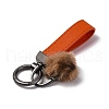 Plush & Imitation Leather Keychain KEYC-K023-01B-03-3