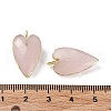 Natural Rose Quartz Pendants G-G012-12G-02-4