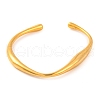 304 Stainless Steel Open Cuff Bangles for Women BJEW-G711-02G-1