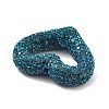 Heart Shape Polymer Clay Rhinestone Beads CLAY-NH0001-09A-09-2